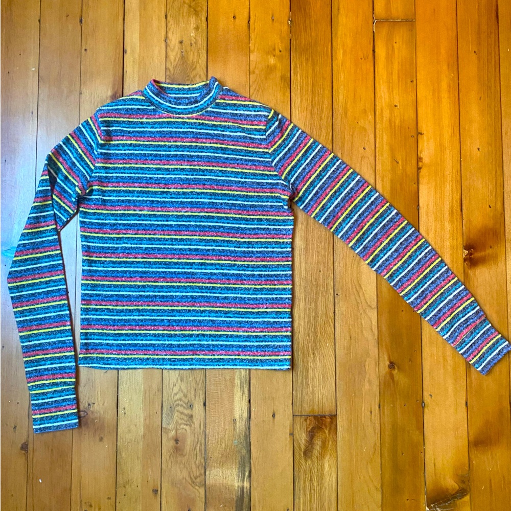 Colorful Striped Proof Long Sleeve Top